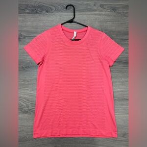 Lululemon Breeze By Short Sleeve Squad Coral Pink Sz 6 Womens